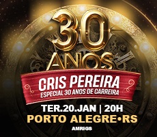 Miniatura CRIS PEREIRA 30 ANOS DE CARREIRA EM PORTO ALEGRE