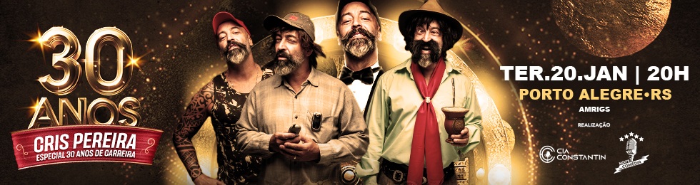 Capa CRIS PEREIRA 30 ANOS DE CARREIRA EM PORTO ALEGRE