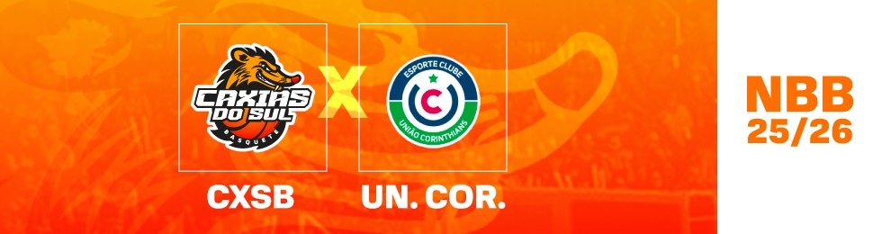 Capa CXSB X CEISC/UNIÃO CORINTHIANS - NBB 2025 - 2026