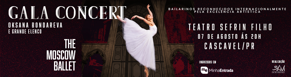 Capa GALA CONCERT COM OKSANA BONDAREVA EM CASCAVEL