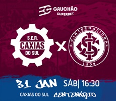 Miniatura SER CAXIAS X INTERNACIONAL - CAMPEONATO GAUCHO 2026 - RODADA 06