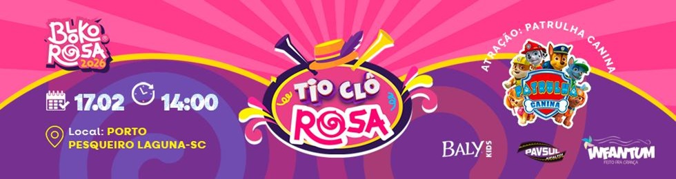 Capa BLOKINHO INFANTIL - TIO CLÔ ROSA 2026
