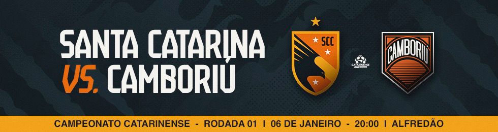 Capa SANTA CATARINA X CAMBORIÚ / CATARINENSE 2026