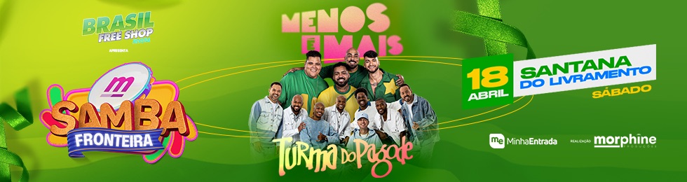 Capa MENOS E MAIS + TURMA DO PAGODE - SAMBA FRONTEIRA / LIVRAMENTO