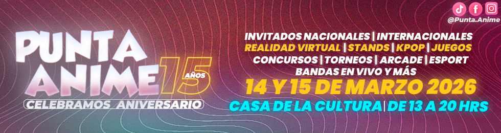Capa PUNTA ANIME 2026