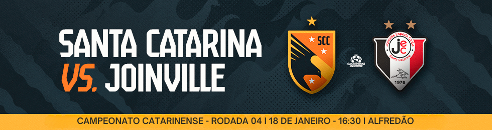 Capa SANTA CATARINA X JOINVILLE / CATARINENSE 2026