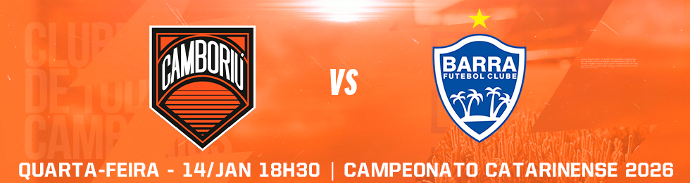 Capa CAMBORIÚ X BARRA / CAMPEONATO CATARINENSE 2026