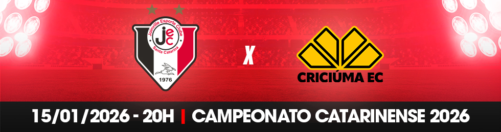 Capa JOINVILLE X CRICIUMA / CAMPEONATO CATARINENSE 2026