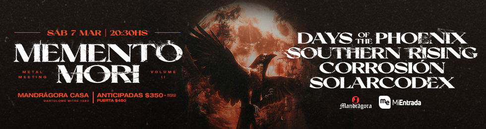 Capa MEMENTO MORI METAL MEETING II