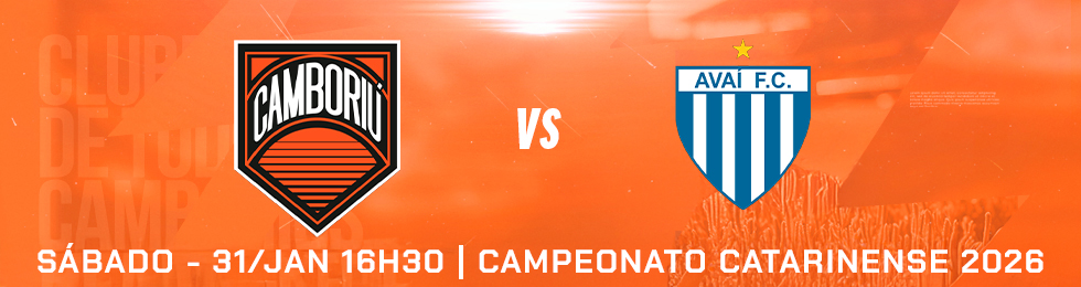 Capa CAMBORIU X AVAI / CAMPEONATO CATARINENSE 2026