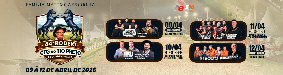 Capa 44 RODEIO CTG DO TIO PRETO - SEXTA FEIRA