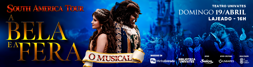 Capa A BELA E A FERA NO TEATRO UNIVATES