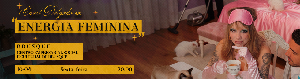 Capa CAROL DELGADO EM ENERGIA FEMININA / BRUSQUE