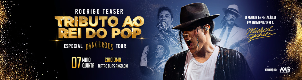 Capa RODRIGO TEASER ? TRIBUTO AO REI DO POP NO ELIAS ANGELONI