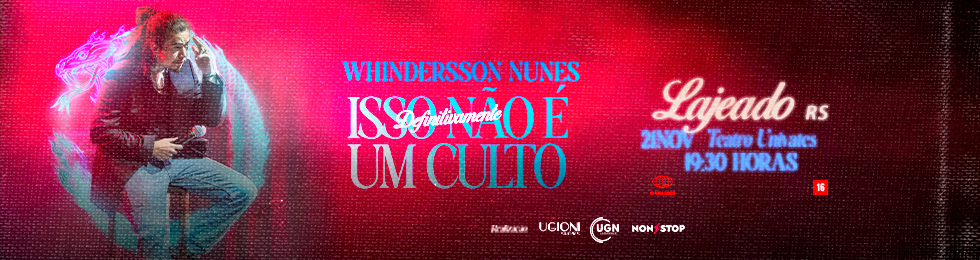 Capa WHINDERSSON NUNES: ISSO DEFINITIVAMENTE NÃO É UM CULTO