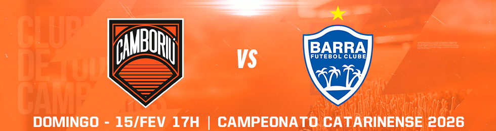 Capa CAMBORIÚ X BARRA / CAMPEONATO CATARINENSE 2026