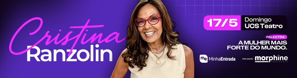 Capa PALESTRA COM CRISTINA RANZOLIN - A MULHER MAIS FORTE DO MUNDO