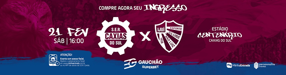 Capa SER CAXIAS X SAO LUIZ - TROFEU FARROUPILHA 2026