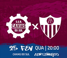 Miniatura SER CAXIAS X GUARANY DE BAGÉ - COPA DO BRASIL 2026