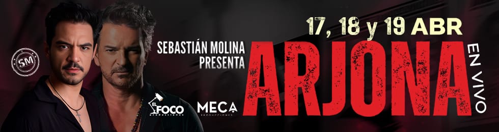 Capa SEBASTIÁN MOLINA PRESENTA: ARJONA EN MERCEDES