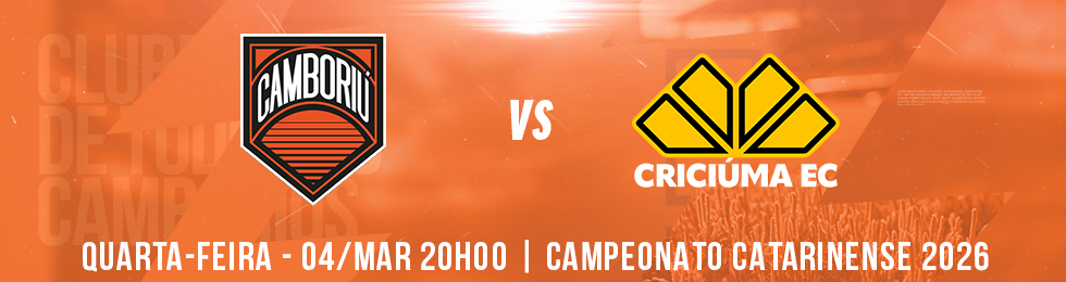 Capa CAMBORIÚ X CRICIÚMA