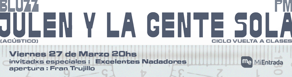 Capa JULEN Y LA GENTE SOLA + EXCELENTES NADADORES + FRAN TRUJILLO