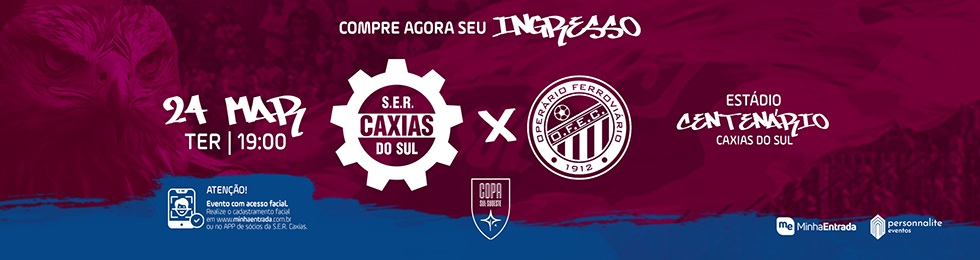 Capa SER CAXIAS X OPERARIO - COPA SUL SUDESTE