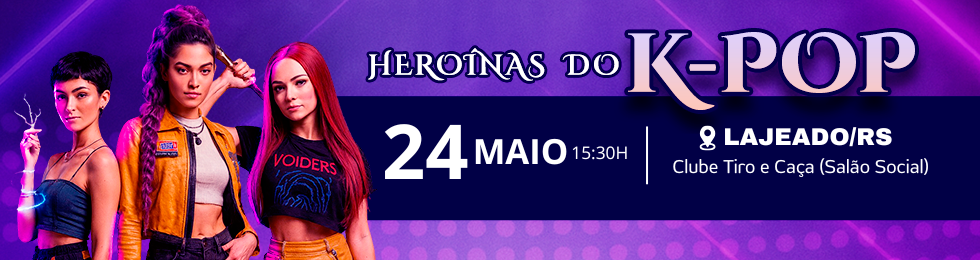 Capa HEROÍNAS DO K-POP EM LAJEADO