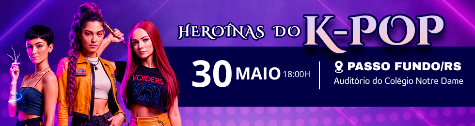 Capa HEROÍNAS DO KPOP EM PASSO FUNDO