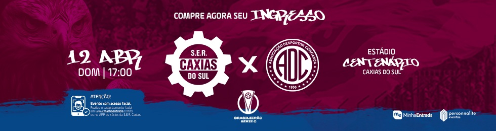 Capa SER CAXIAS X CONFIANÇA - BRASILEIRAO SERIE C