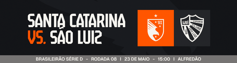 Capa SANTA CATARINA X SÃO LUIZ
