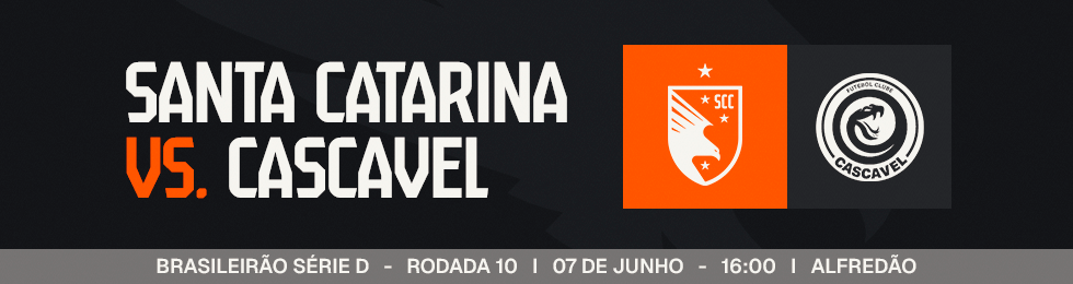 Capa SANTA CATARINA X FC CASCAVEL