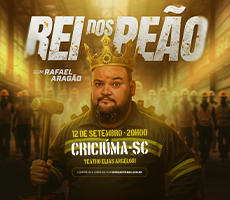 Miniatura RAFAEL ARAGÃO EM: REI DOS PEÃO NO TEATRO ELIAS ANGELONI