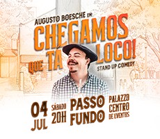 Miniatura AUGUSTO BOESCHE EM CHEGAMOS QUE TA LOCO - PASSO FUNDO