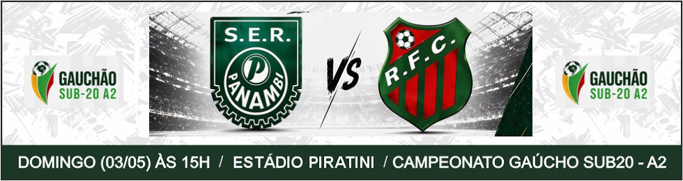 Capa SER PANAMBI X RIOGRANDENSE - GAUCHÃO SUB20 SÉRIE A2