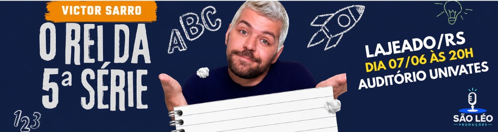 Capa VÍCTOR SARRO EM: O REI DA 5A SÉRIE / STAND UP COMEDY