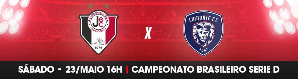 Capa JOINVILLE X CIANORTE BRASILEIRÃO SÉRIE D