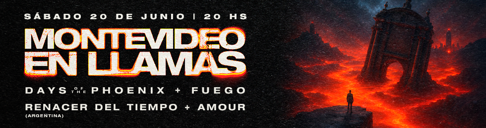 Capa MONTEVIDEO EN LLAMAS FEST