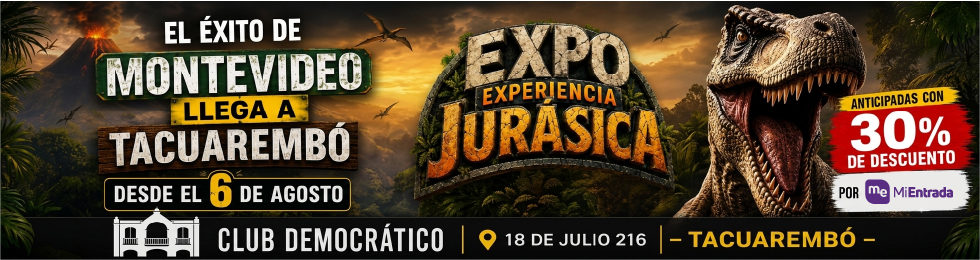 Capa EXPO EXPERIENCIA JURÁSICA TACUAREMBÓ