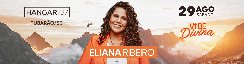 Capa VIBE DIVINA COM ELIANA RIBEIRO NA HANGAR 737
