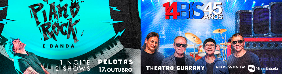 17.10 Piano Rock e Banda + 14Bis 45 Anos em Pelotas