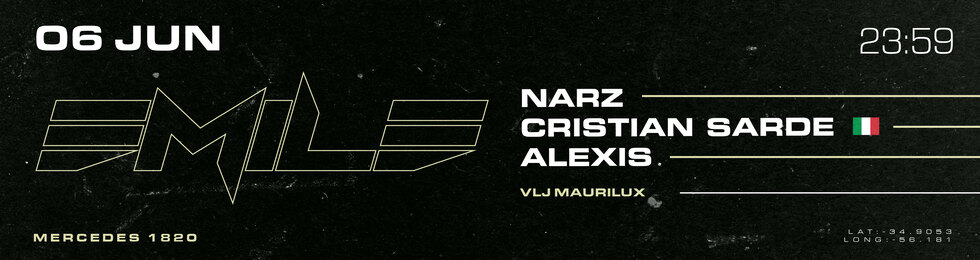 Capa EMILE PRESENTA: NARZ/CRISTIAN SARDE/ALEXIS 