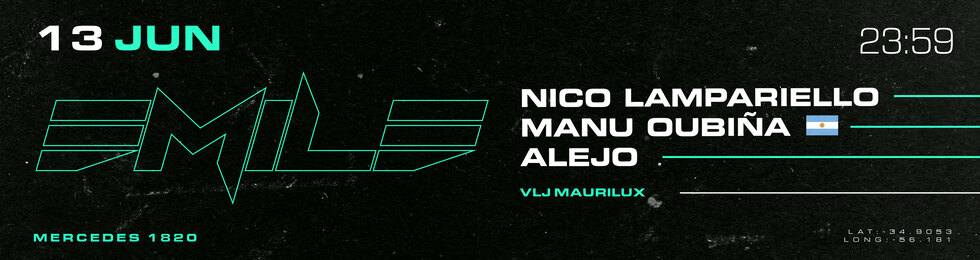 Capa EMILE PRESENTA: NICO LAMPARIELLO/MANU OUBIÑA(AR)/ALEJO
