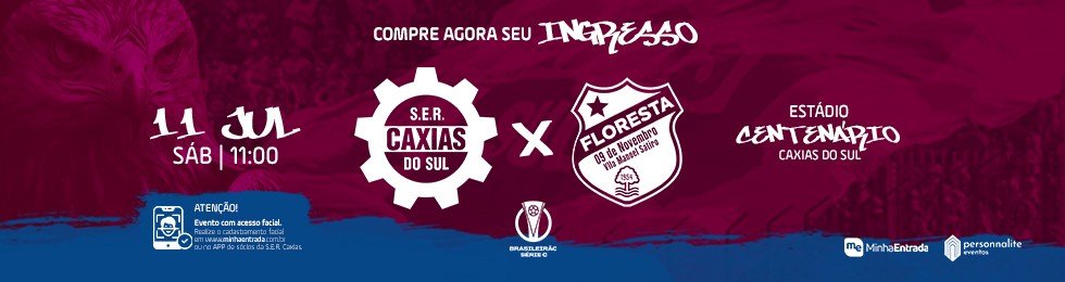 Capa   SER CAXIAS X FLORESTA - BRASILEIRAO SERIE C             