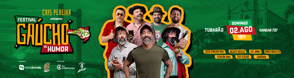 Capa FESTIVAL GAÚCHO DO HUMOR EM TUBARÃO 