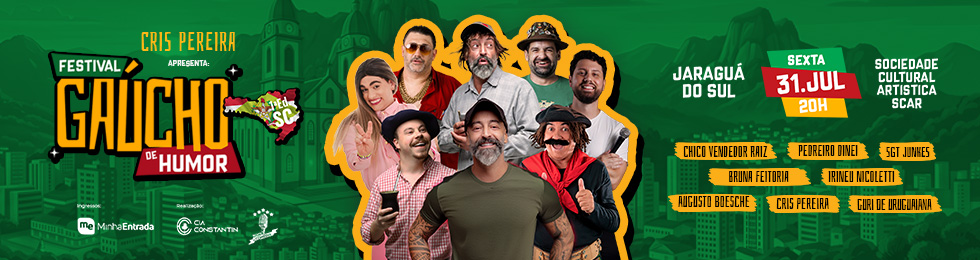 Capa FESTIVAL GAÚCHO DO HUMOR EM JARAGUÁ DO SUL