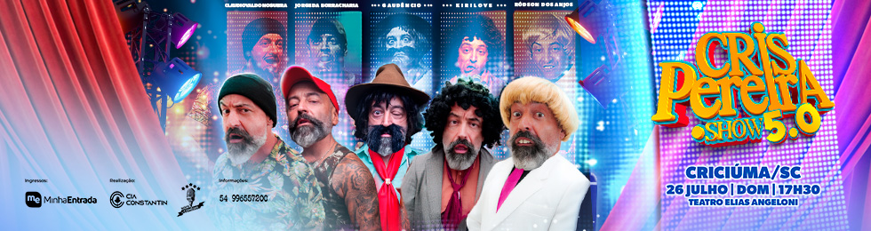 Capa CRIS PEREIRA PONTO SHOW 5.0 EM CRICIUMA
