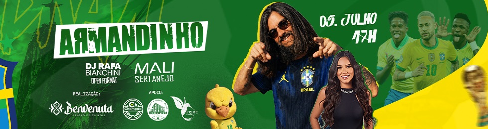 Capa ARMANDINHO NO CENTRO DE EVENTOS BENVENUTA