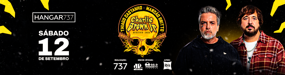 Capa CHARLIE BROWN ACÚSTICO NA HANGAR 737