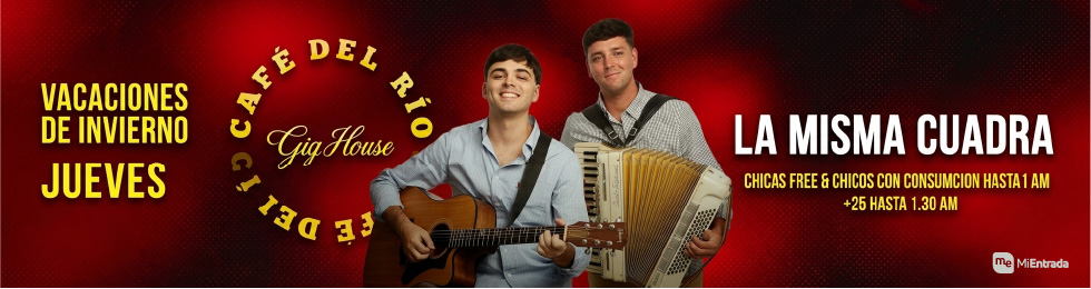Capa LA MISMA CUADRA EN CAFÉ DEL RÍO - JUEVES 02.JULIO